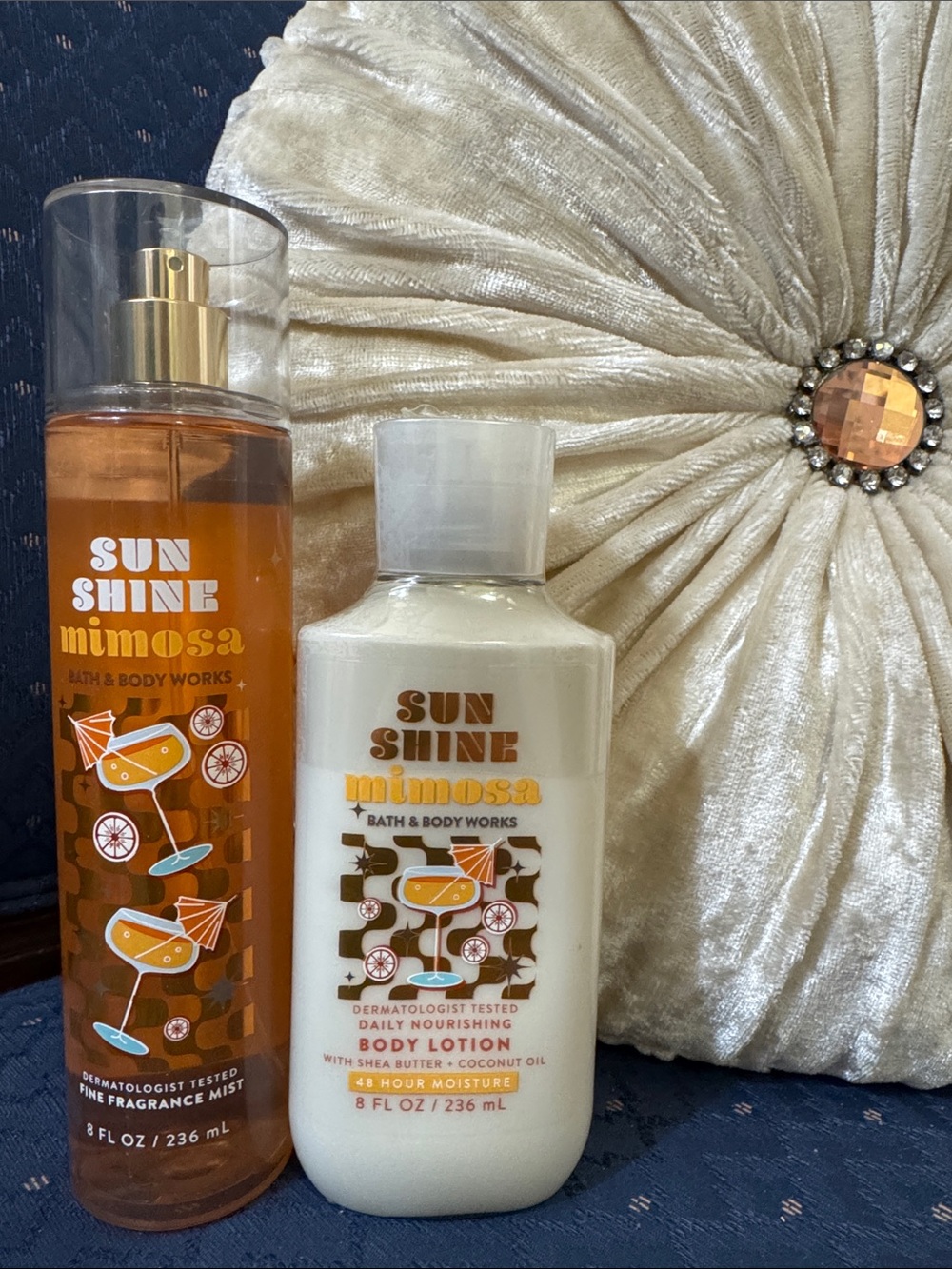 Bath & Body Works Sun Shine Mimosa Mist & Lotion Duo - Orange & Cream